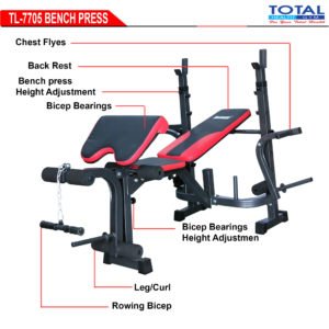 Benchpress TL-7705 (Tanpa Stick & Beban)