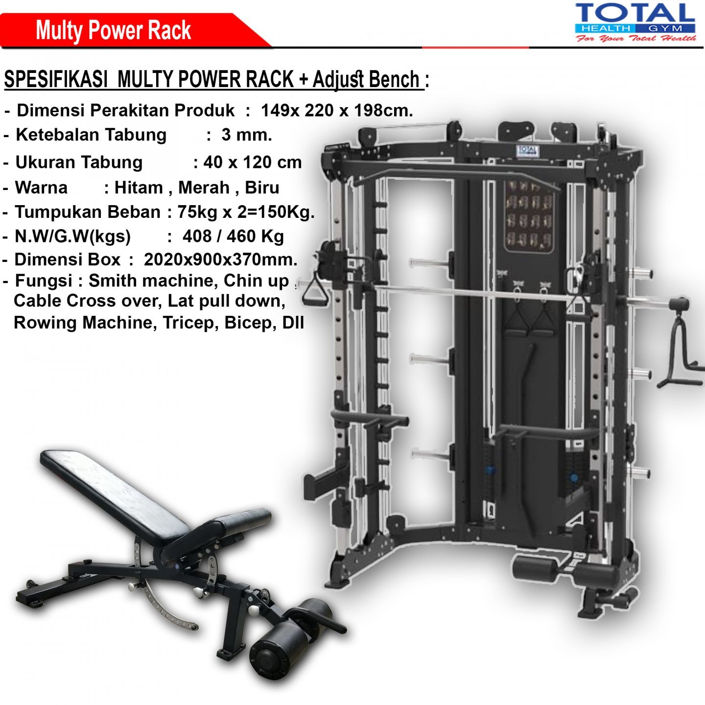 Multi Power Rack - Multi Station Commercial