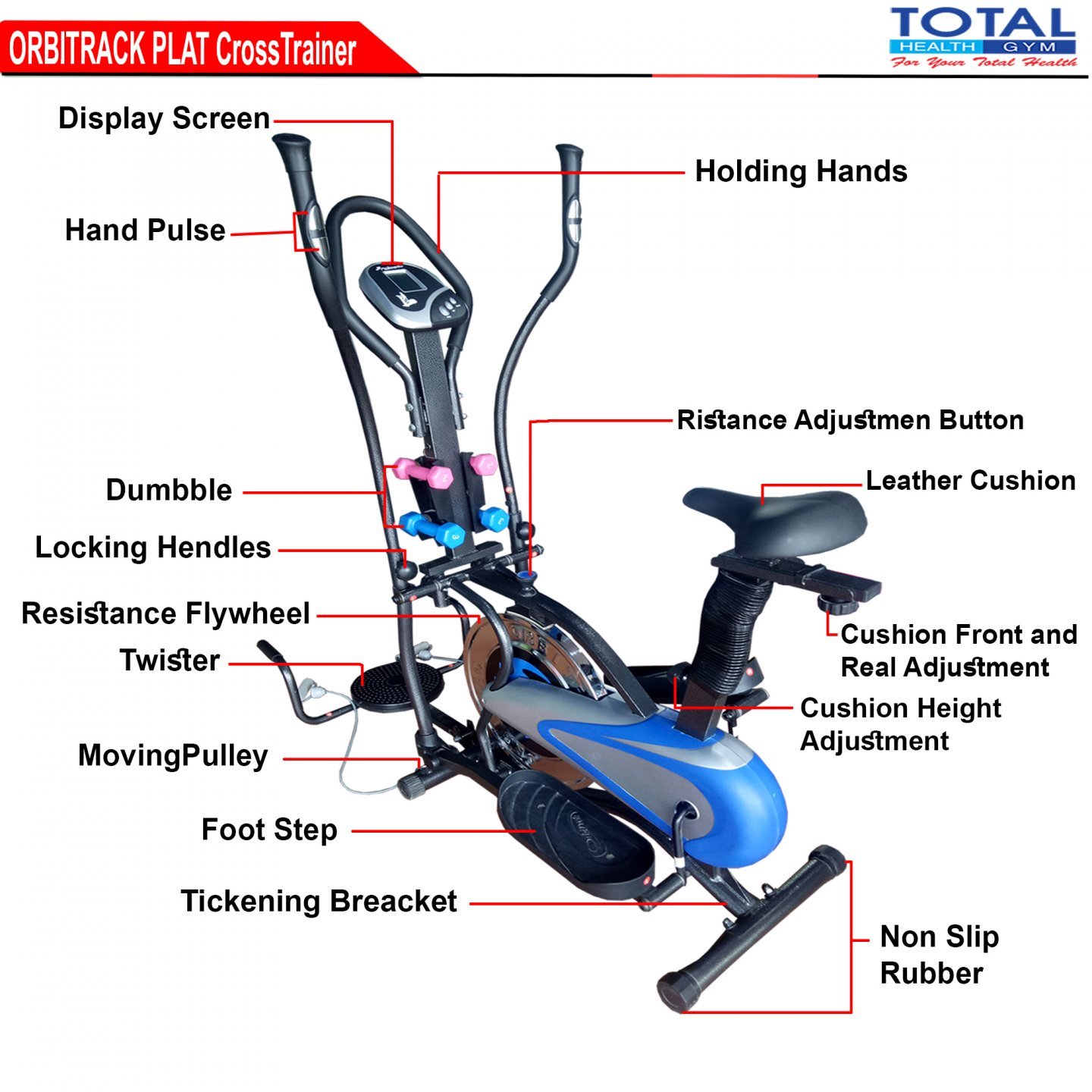 Orbitrack Plat - Elliptical Bike Cross Trainer