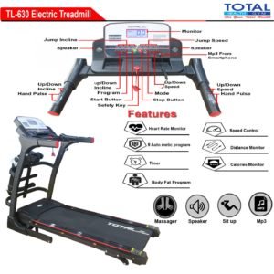 TL-630 Treadmill Listrik - Auto Incline